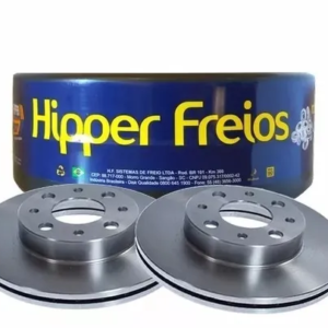 Par Discos Dianteiro HF 10AVentilado Escort Zetec 1.8 Hipper Freios