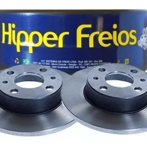 Par de Discos de Freio Dianteiro - Sólido - Para Fiat HF31