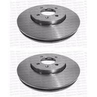 Par Discos Freio Dianteiro Vw Up, Saveiro G6 Hf87b Ventilado